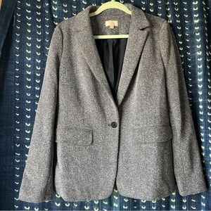 Herringbone blue blazer